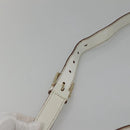 GUCCI GG Supreme Sherry Line Shoulder Bag PVC White Gold 152608 Auth yk18549-8