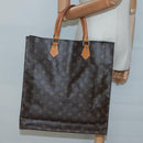 LOUIS VUITTON Monogram Sac Plat Hand Bag M51140 LV Auth yk18556-19