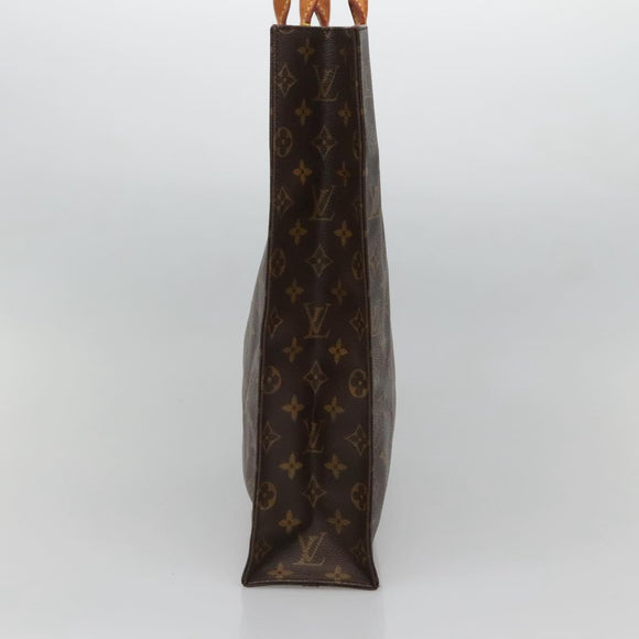 LOUIS VUITTON Monogram Sac Plat Hand Bag M51140 LV Auth yk18556
