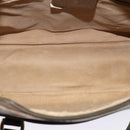 GUCCI GG Supreme Web Sherry Line Bag PVC 2way Beige Gold 40 02 015 Auth yk18574-15