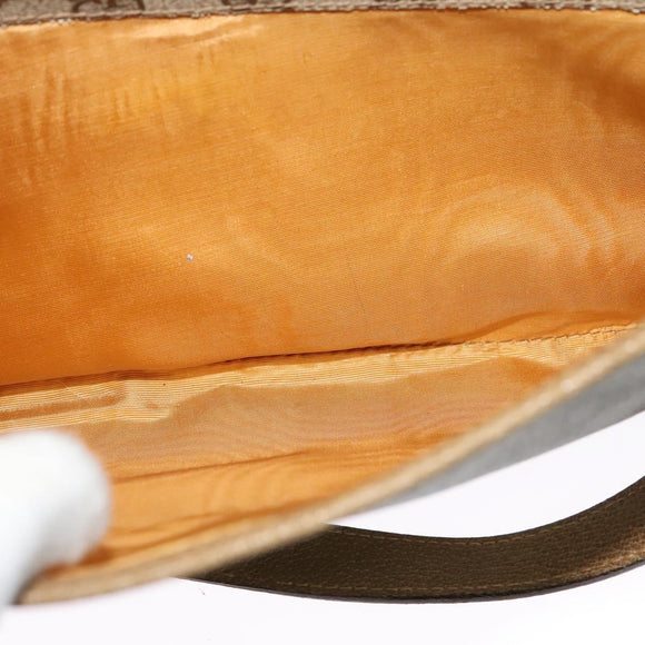 GUCCI GG Supreme Web Sherry Line Bag PVC 2way Beige Gold 40 02 015 Auth yk18574