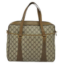 GUCCI GG Supreme Web Sherry Line Bag PVC 2way Beige Gold 40 02 015 Auth yk18574-3