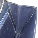 Christian Dior Chain Shoulder Bag Leather Navy Gold Auth yk18586-18