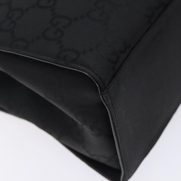 GUCCI Bamboo GG Canvas Hand Bag Black 002 1016 Auth yk18592