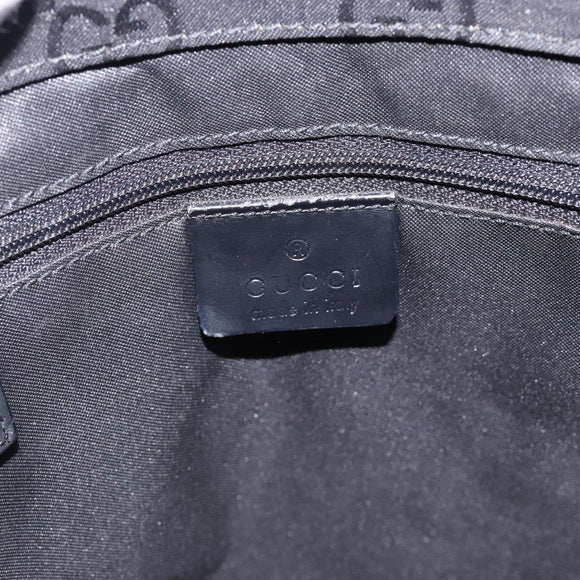 GUCCI Bamboo GG Canvas Hand Bag Black 002 1016 Auth yk18592