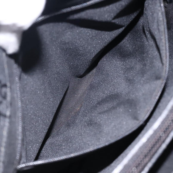 GUCCI Bamboo GG Canvas Hand Bag Black 002 1016 Auth yk18592