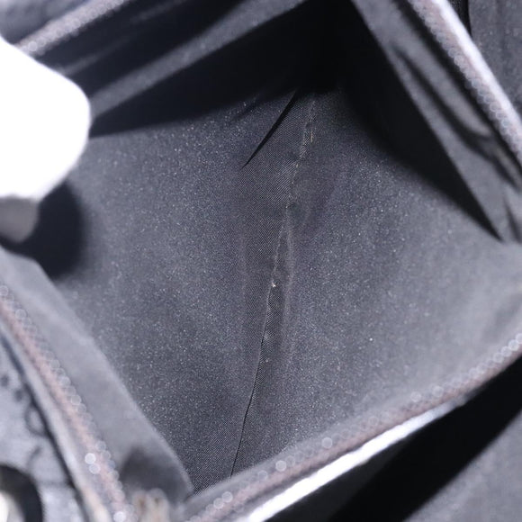 GUCCI Bamboo GG Canvas Hand Bag Black 002 1016 Auth yk18592