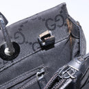 GUCCI Bamboo GG Canvas Hand Bag Black 002 1016 Auth yk18592-21