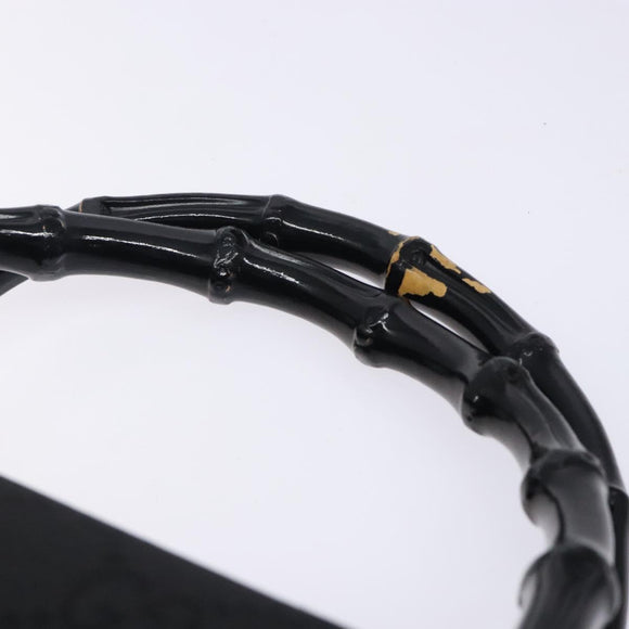 GUCCI Bamboo GG Canvas Hand Bag Black 002 1016 Auth yk18592