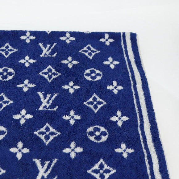 LOUIS VUITTON Monogram Beach Towel Serviette Towel Pile M77752 LV Auth yk18597V