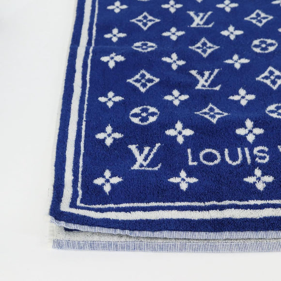 LOUIS VUITTON Monogram Beach Towel Serviette Towel Pile M77752 LV Auth yk18597V