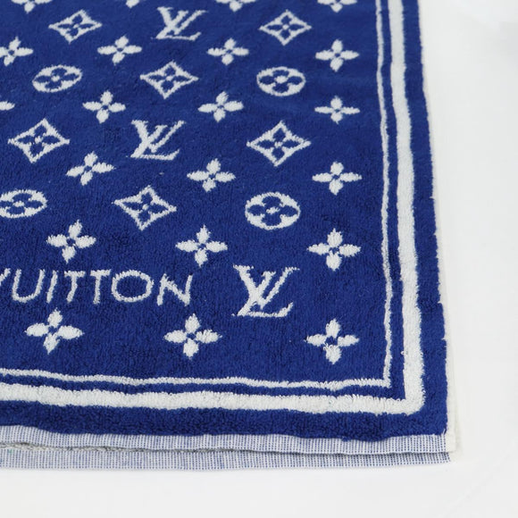 LOUIS VUITTON Monogram Beach Towel Serviette Towel Pile M77752 LV Auth yk18597V