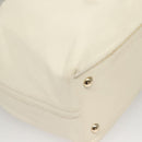 SAINT LAURENT Tote Bag Leather Reversible White Gold 168484 Auth yk18601-8