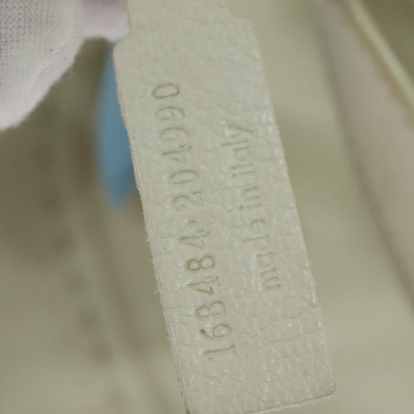 SAINT LAURENT Tote Bag Leather Reversible White Gold 168484 Auth yk18601