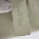 SAINT LAURENT Tote Bag Leather Reversible White Gold 168484 Auth yk18601-20