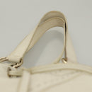 SAINT LAURENT Tote Bag Leather Reversible White Gold 168484 Auth yk18601-14