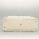 SAINT LAURENT Tote Bag Leather Reversible White Gold 168484 Auth yk18601-5