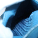 PRADA Tote Bag Leather Blue Gold Auth yk18608-24