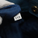 PRADA Tote Bag Leather Blue Gold Auth yk18608-12