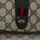 GUCCI GG Supreme Sherry Line Clutch Bag PVC Navy 89 01 030 Auth yk18615-17