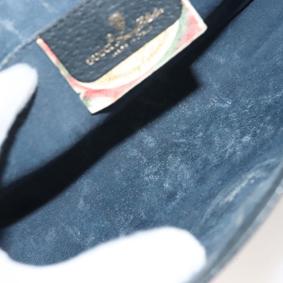 GUCCI GG Supreme Sherry Line Clutch Bag PVC Navy 89 01 030 Auth yk18615