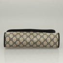 GUCCI GG Supreme Sherry Line Clutch Bag PVC Navy 89 01 030 Auth yk18615-6