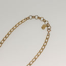 Christian Dior Ring Necklace Metal 2Set Silver Gold Tone Auth yk18632-12