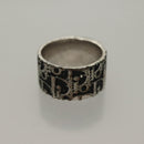 Christian Dior Ring Necklace Metal 2 Set Silver Gold Tone Auth yk18632-13