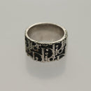 Christian Dior Ring Necklace Metal 2Set Silver Gold Tone Auth yk18632-15