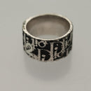 Christian Dior Ring Necklace Metal 2Set Silver Gold Tone Auth yk18632-16