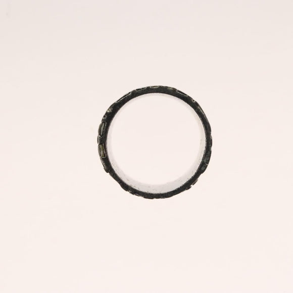 Christian Dior Ring Necklace Metal 2Set Silver Gold Tone Auth yk18632