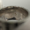 Christian Dior Ring Necklace Metal 2Set Silver Gold Tone Auth yk18632-18