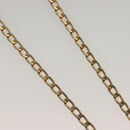 Christian Dior Ring Necklace Metal 2Set Silver Gold Tone Auth yk18632-4