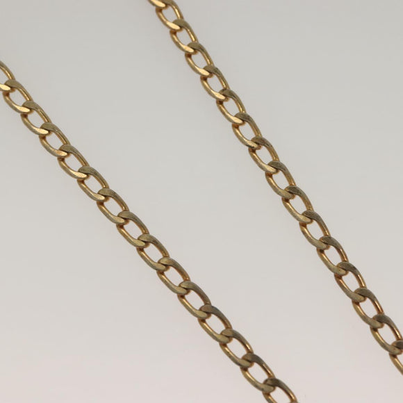 Christian Dior Ring Necklace Metal 2Set Silver Gold Tone Auth yk18632