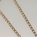 Christian Dior Ring Necklace Metal 2Set Silver Gold Tone Auth yk18632-5