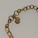 Christian Dior Ring Necklace Metal 2Set Silver Gold Tone Auth yk18632-7