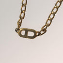 Christian Dior Ring Necklace Metal 2Set Silver Gold Tone Auth yk18632-9