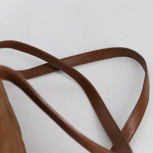 PRADA Backpack Nylon Brown Gold Auth yk18648