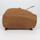 PRADA Backpack Nylon Brown Gold Auth yk18648-14