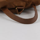 PRADA Backpack Nylon Brown Gold Auth yk18648-7