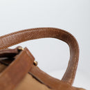 PRADA Backpack Nylon Brown Gold Auth yk18648-8