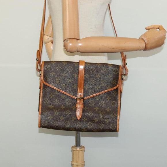 LOUIS VUITTON Monogram Portable Serviette Shoulder Bag No.230 LV Auth yk18649