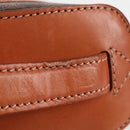 CELINE Macadam Canvas Vanity Pouch PVC Leather Brown Gold Auth yk18672V-7