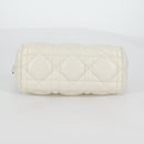 Christian Dior Canage Nomad Pouch Leather White Auth yk18674A-5