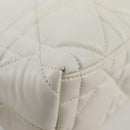 Christian Dior Canage Nomad Pouch Leather White Auth yk18674A-10