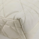 Christian Dior Canage Nomad Pouch Leather White Auth yk18674A-14