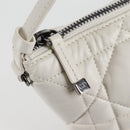 Christian Dior Canage Nomad Pouch Leather White Auth yk18674A-17