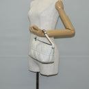 Christian Dior Canage Nomad Pouch Leather White Auth yk18674A-21