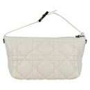 Christian Dior Canage Nomad Pouch Leather White Auth yk18674A-2