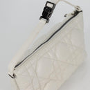 Christian Dior Canage Nomad Pouch Leather White Auth yk18674A-6